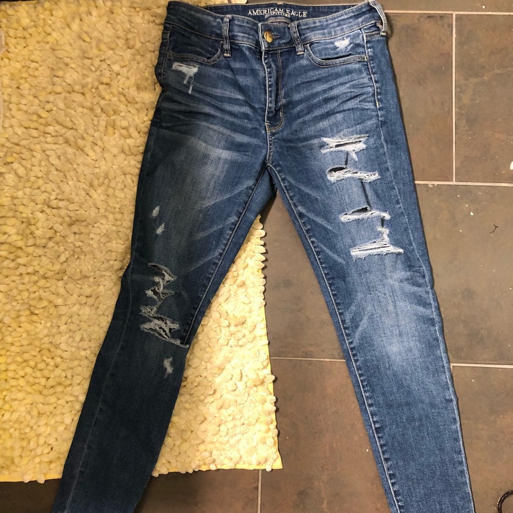 American eagle hi-rise jegging 8 short